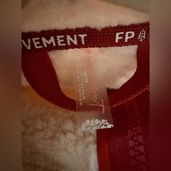 Free People Mountain High Half Zip Fleece Ballet Slipper Combo XS - Picture 10 of 11